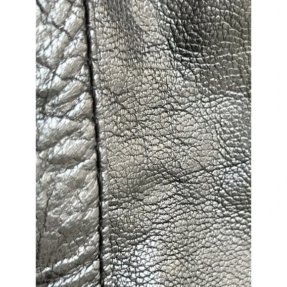 Juicy Couture Black Leather Shoulder Satchel Purse & Wristlet - Picture 7 of 16